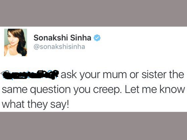 సోనాక్షి రిప్లై