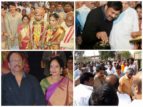 చిరంజీవి-పవన్ కళ్యాణ్ దత్తన్న కూతురు పెళ్లి వేడుకలో 