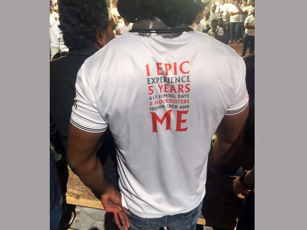 ‘బాహుబలి' టీషర్ట్ మీద రాసింది నిజమేనా? అంతటా ఇదే చర్చ