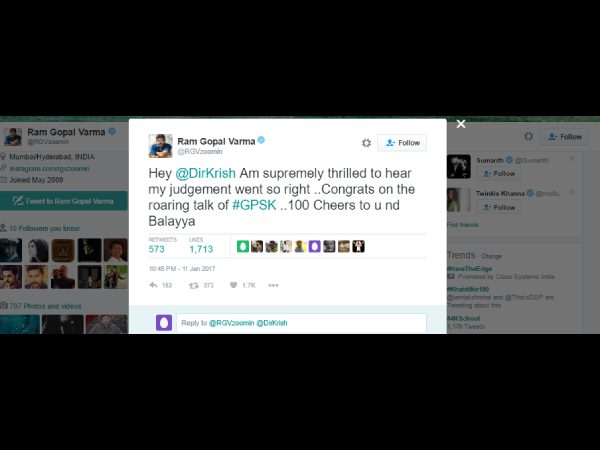 చిరంజీవి గారికి సారీ: