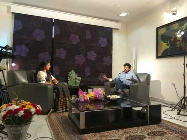 Roja Interviews Chiranjeevi For Khaidi no 150 Promotion