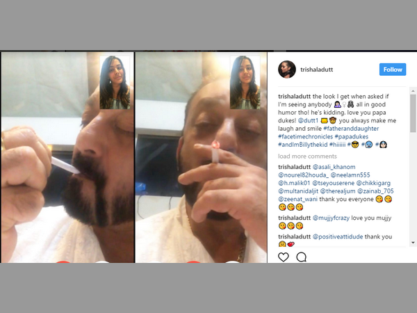 సిగరెట్ తాగుతున్నాడు