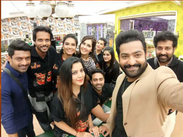 బిగ్ బాస్ ఇంట్లో సందడి చేసిన జై లవ కుశ టీం