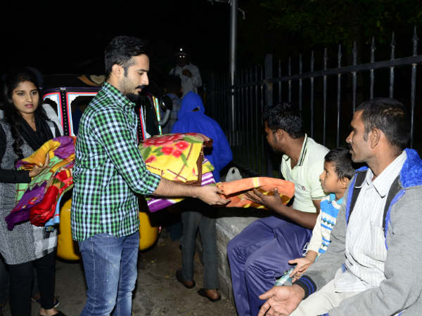 Anchor Ravi, McDownalds distributed blankets