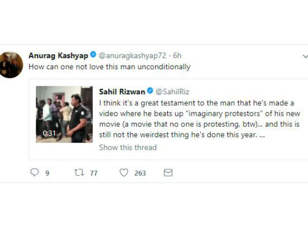 అనురాగ్ కశ్యప్ ఫన్నీ ట్వీట్