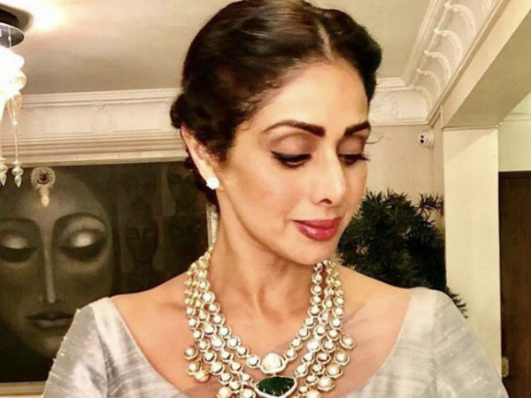 సంతోషంగా గడిపిన శ్రీదేవి