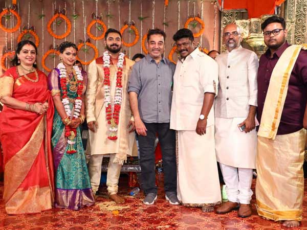 కొత్త దంపతులతో కమల్హాసన్