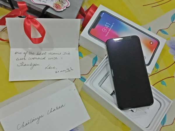 Mahesh Babu gifts iPhone X mobiles for BAN team