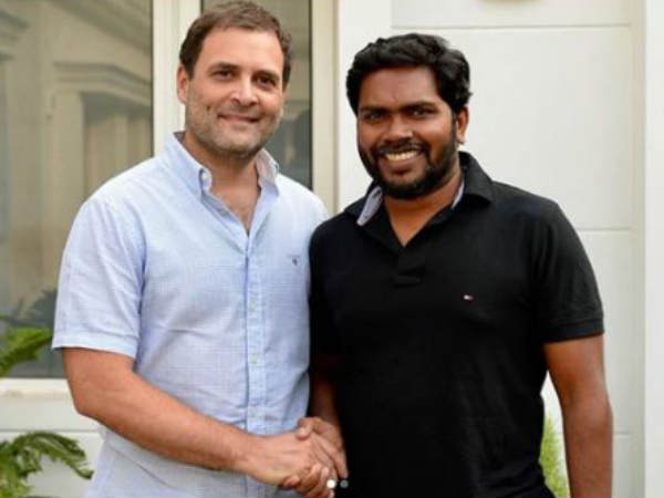 Congress Chief Rahul Gandhi met Director Pa Ranjith Congress Chief Rahul Gandhi met Director Pa Ranjith