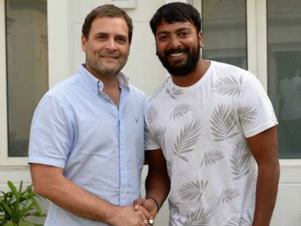Congress Chief Rahul Gandhi met Director Pa Ranjith Congress Chief Rahul Gandhi met Director Pa Ranjith