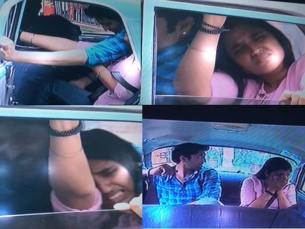 శ్యామల, దీప్తిపై దాడి, బలప్రయోగం