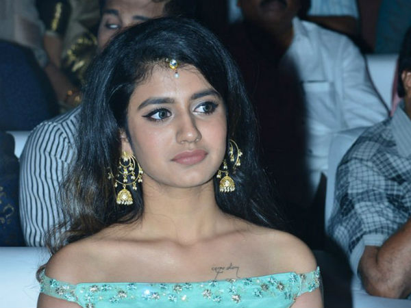 ప్రియా కుడిచేతిపై టాటూ