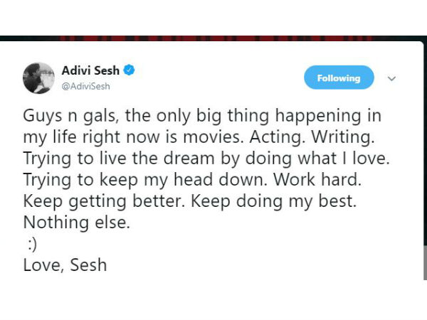 అంతకంటే గొప్ప ప్రేమ ఉంటుందా?.. సుప్రియతో పెళ్లిపై అడివి శేషు స్పందన