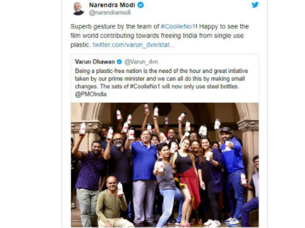Coolie No 1 on plastic-free spree: PM Narendra Modi praises 
