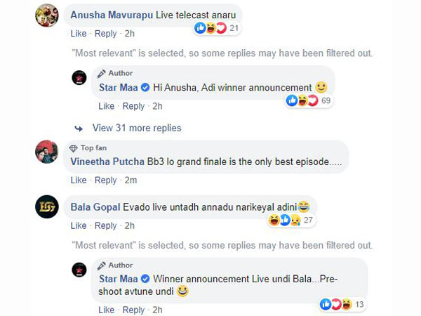  Bigg Boss 3 Telugu Netizens Questioning On Live Tele Cast