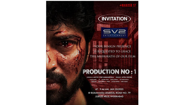 First Look: Allari Naresh Different Avatar