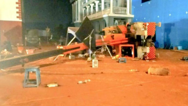 క్రేన్ తెగి క్రింద పడటంతో ఘోర ప్రమాదం