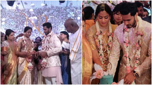 ఘనంగా నిఖిల్ కుమారస్వామి నిశ్చితార్థం