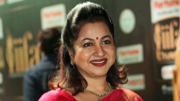 రాధిక చెంప మీద కొట్టింది.