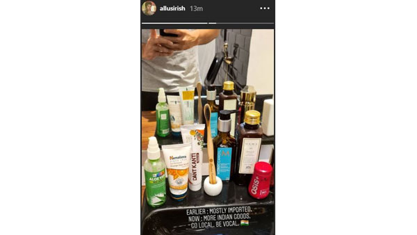 Allu Sirish Using Made In India Products Allu Sirish Using Made In India Products