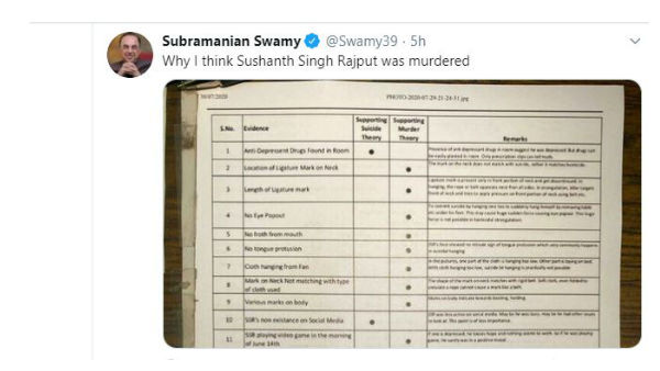 సుబ్రహ్మణ్య స్వామి సాక్ష్యాలు