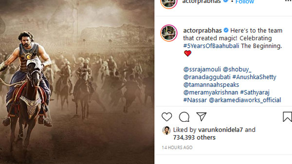 Five years of indian box office hit bahubali part one