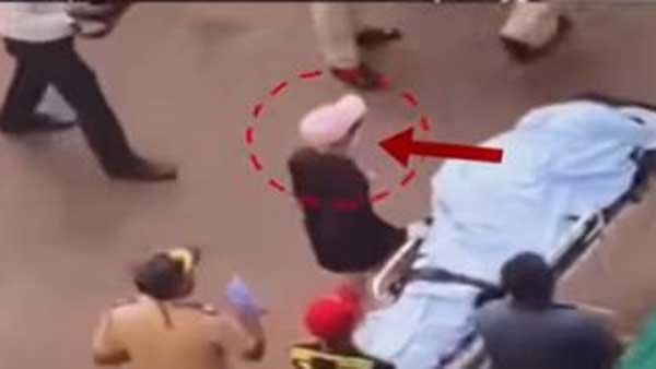 సుశాంత్ డెడ్‌బాడీ వద్ద నలుపు దుస్తుల్లో వ్యక్తి