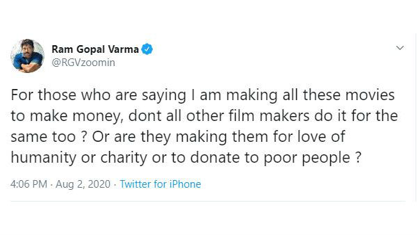 RGV Fires On Who Trolls On Him About Allu Movie