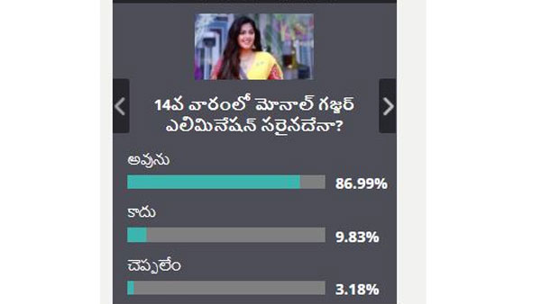 మోనాల్ ఎలిమినేషన్ సరైనదేనా?