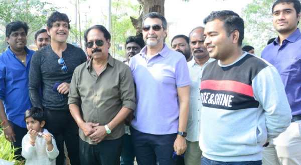 Akkineni Nagarjuna lays foundation stone for Jubilee Hills Society Park Akkineni Nagarjuna lays foundation stone for Jubilee Hills Society Park