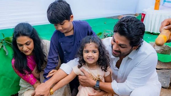 కూతురితో బన్నీ రచ్చ..