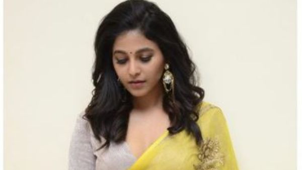Actress Anjanlis Yellow Sari Photoshoot goes viral in Instagram Actress Anjanlis Yellow Sari Photoshoot goes viral in Instagram