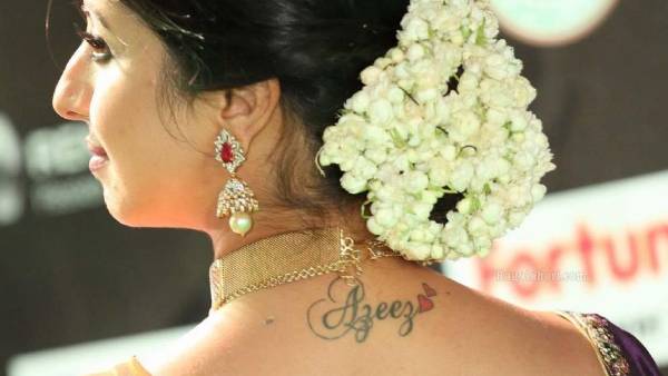 Sanjjanaa Galrani reveals her secret tattoo about her man and Love Azeez