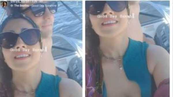 అందాలు ఆరబోస్తూ భర్తతో రొమాన్స్