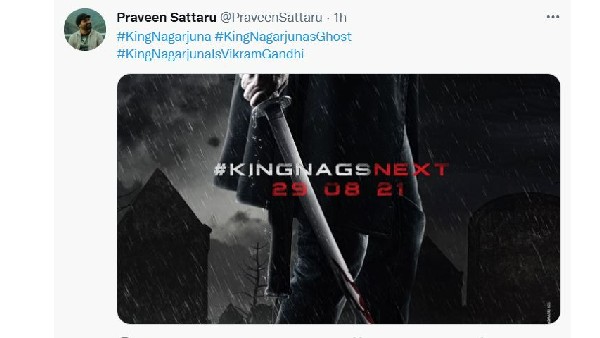 Ghost: Praveen Sattaru Leak Akkineni Nagarjuna Movie Title