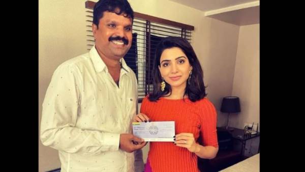  ఎన్టీఆర్ ఇచ్చిన చెక్‌తో సమంత