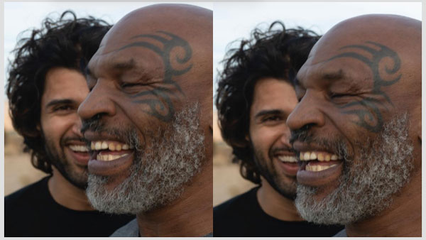 నవ్వుతూ కనిపించిన లెజెండ్, లైగర్