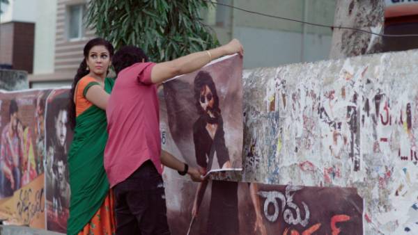  Ram Asur Hero Abhinav Sardar sticks poster on roads for promotions