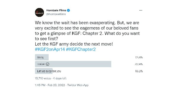  KGF Chapter 2 Unit Offer to Movie Lovers
