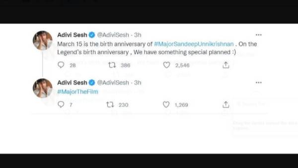  Adivi Seshs Major Special Surprise on March 15th