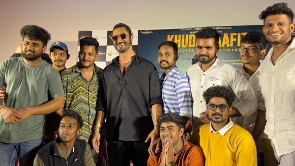 Top Josh Telugu Creators memorable moment With Khuda Haafiz Star Vidyut Jammwal at A Meet And Greet Session in Hyderabad Top Josh Telugu Creators memorable moment With Khuda Haafiz Star Vidyut Jammwal at A Meet And Greet Session in Hyderabad