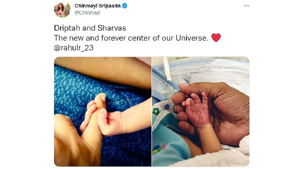 కవలలకు జన్మనిచ్చిన చిన్మయి