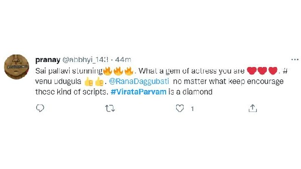 ‘విరాట పర్వం’కు షాకింగ్ టాక్