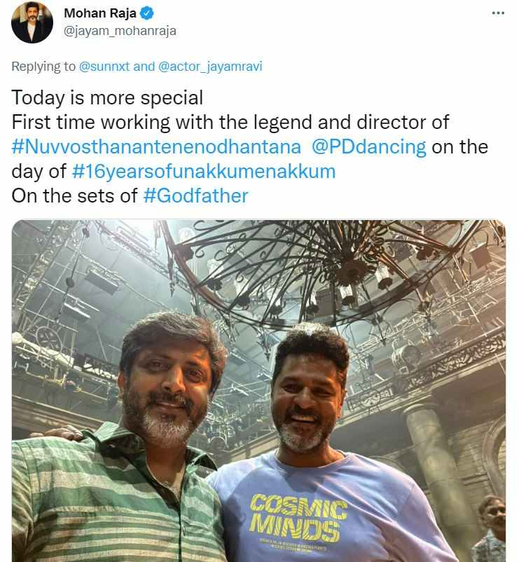 Director Moahan Raja Tweet About God Father Song