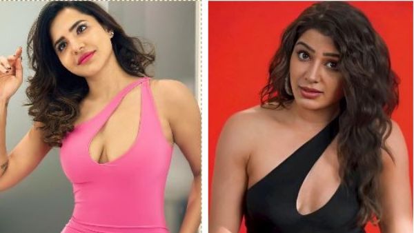 Ashu Reddy Share Latest Photos In Pink Colour Dress Looks Like Samantha