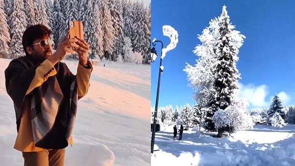 Megastar chiranjeevi new france shoot video shared and song leaks Megastar chiranjeevi new france shoot video shared and song leaks