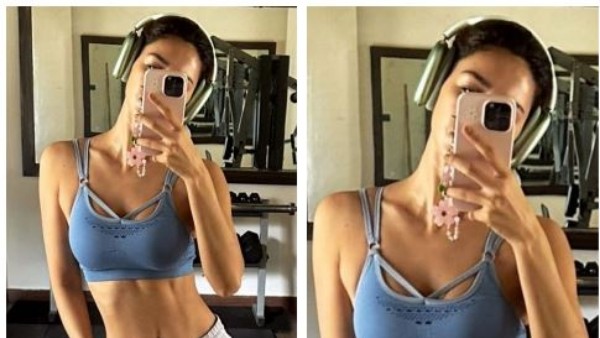 అక్కడ చేయి పెట్టుకుని..