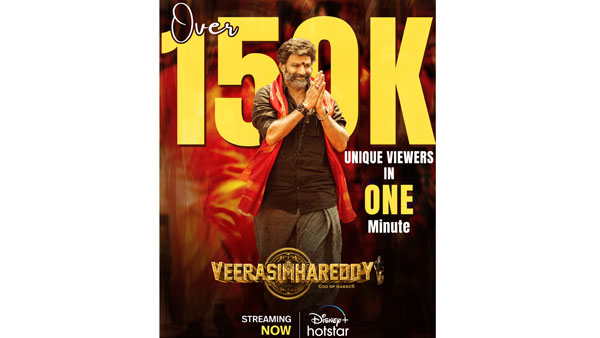 Veera Simha Reddy Creates Sensational Record in Hotstar