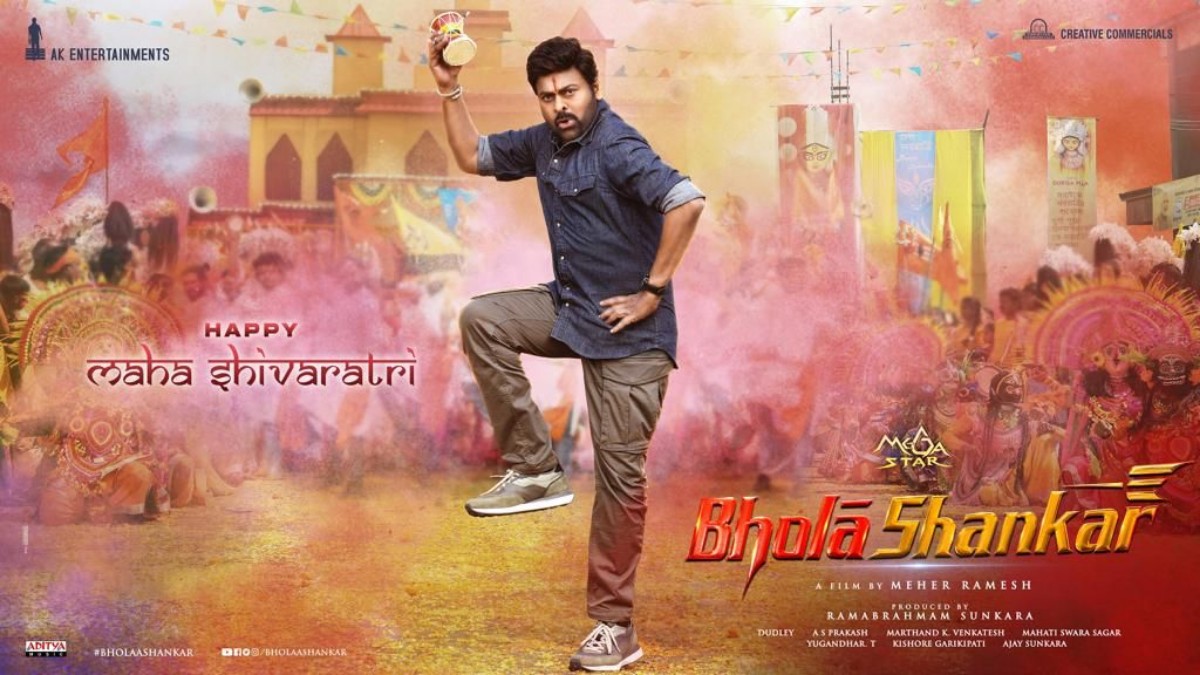 Chiranjeevis Bholaa Shankars motion poster of Shiva Tandavam released on Maha Shivaratri Chiranjeevis Bholaa Shankars motion poster of Shiva Tandavam released on Maha Shivaratri