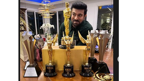 అవార్డులతో రామ్ చరణ్..